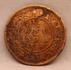 Half Pice 1928 George V Bronze coins