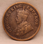 Half Pice 1929 George V Bronze coins