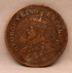 Half Pice 1930 George V Bronze coins