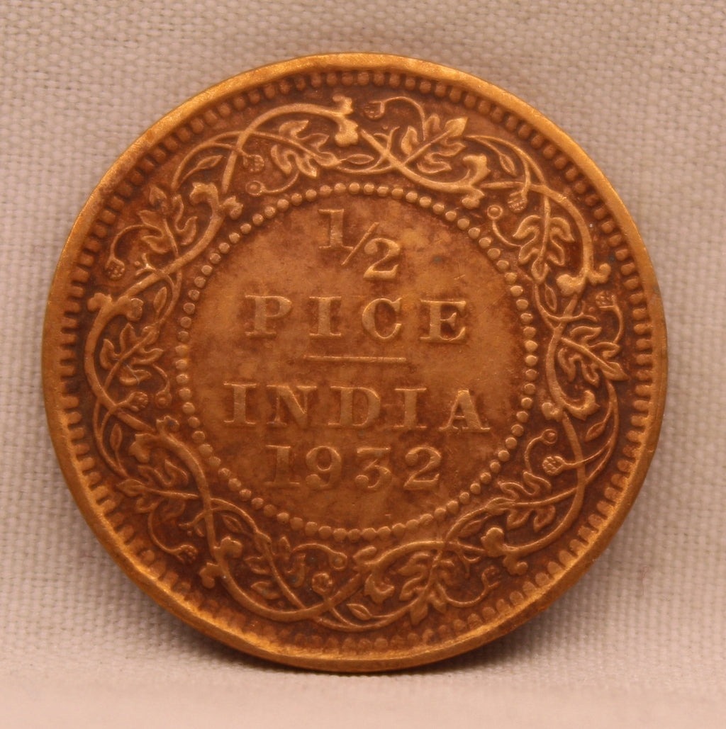 Half Pice 1932 George V Bronze coins