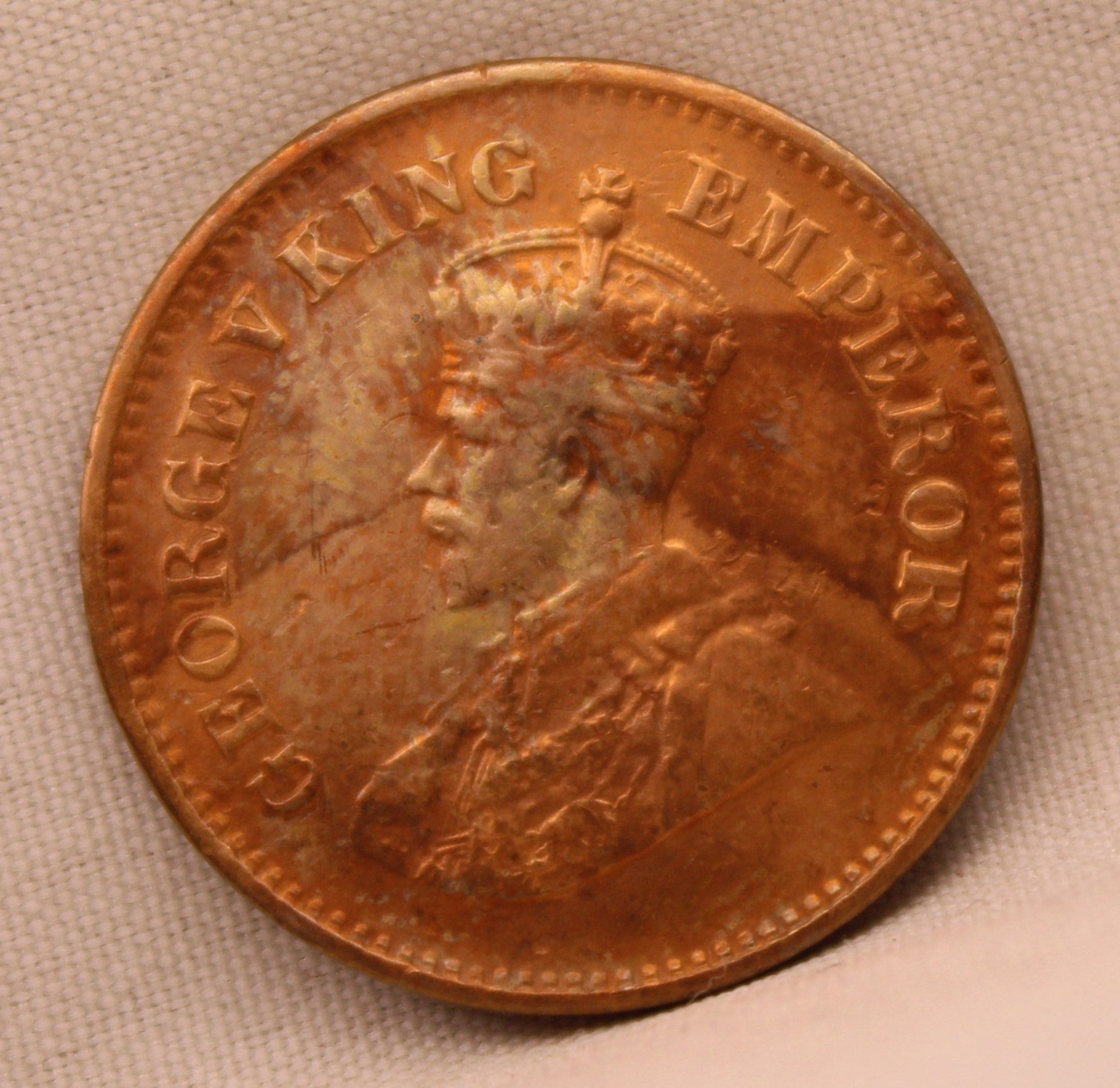 Half Pice 1933 George V Bronze coins