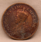 Half Pice 1934 George V Bronze coins