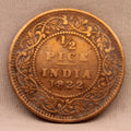 Half Pice 1922 George V Bronze coins