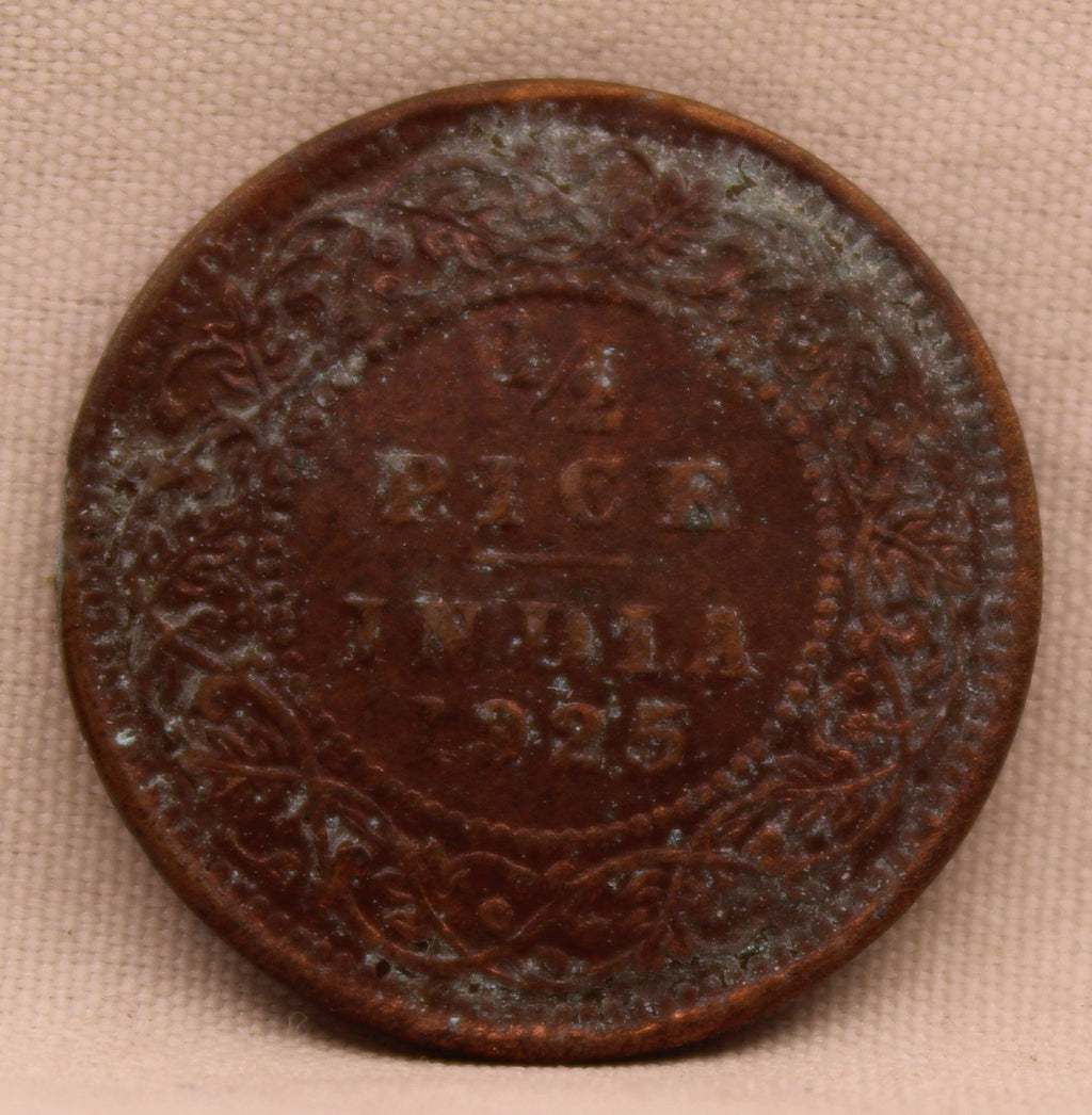Half Pice 1925 George V Bronze coins
