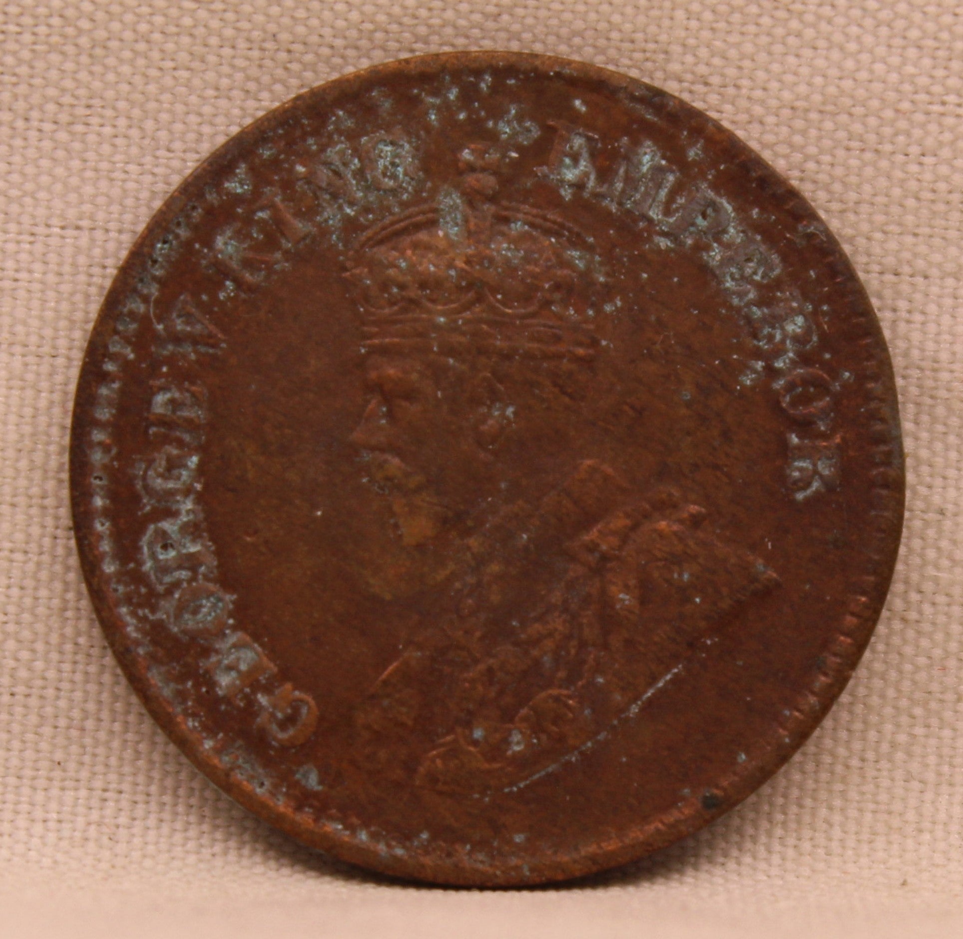Half Pice 1925 George V Bronze coins