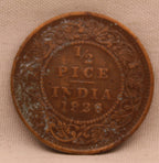 Half Pice 1926 George V Bronze coins