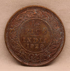 Half Pice 1928 George V Bronze coins