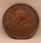 Half Pice 1928 George V Bronze coins