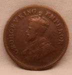 Half Pice 1929 George V Bronze coins