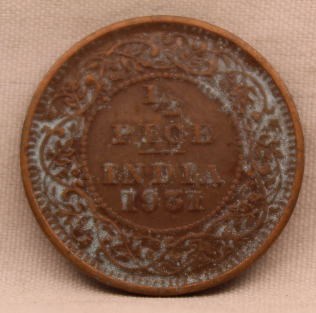 Half Pice 1931 George V Bronze coins