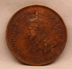 Half Pice 1933 George V Bronze coins