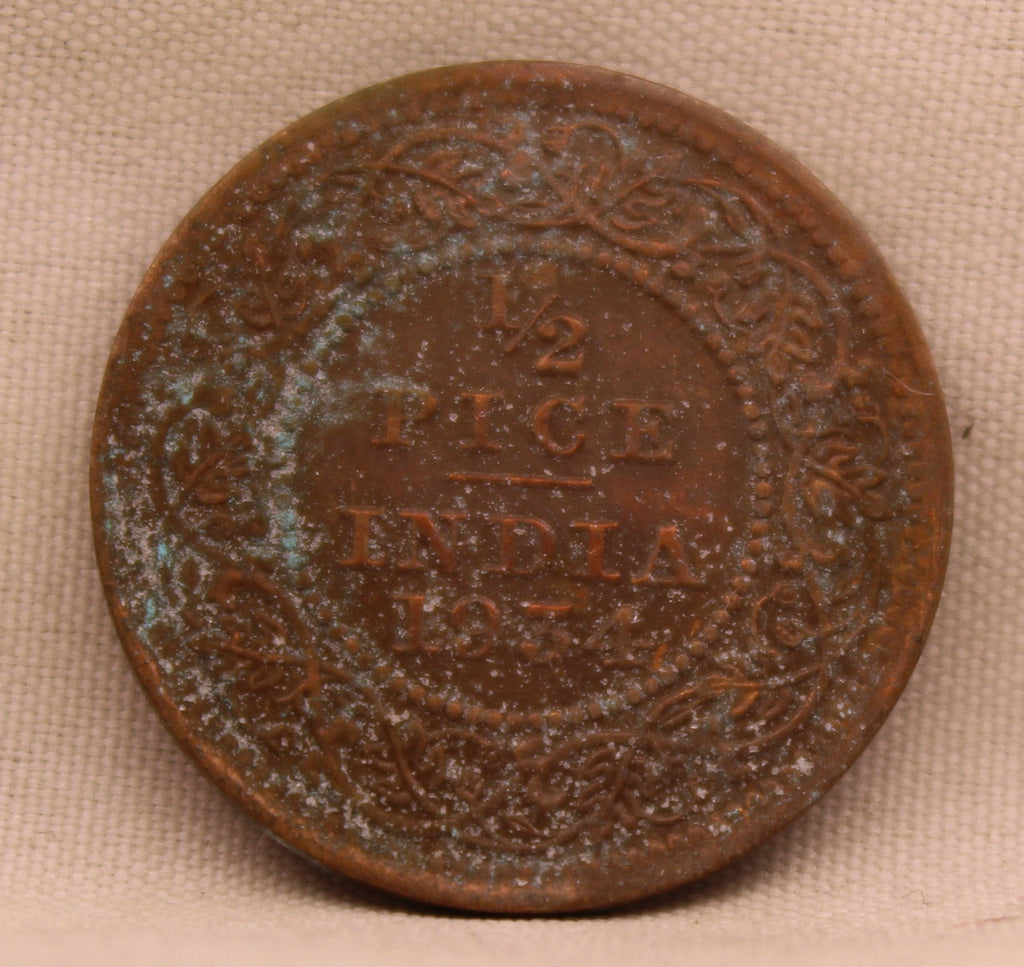 Half Pice 1934 George V Bronze coins