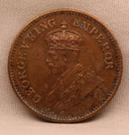 Half Pice 1923 George V Bronze coins