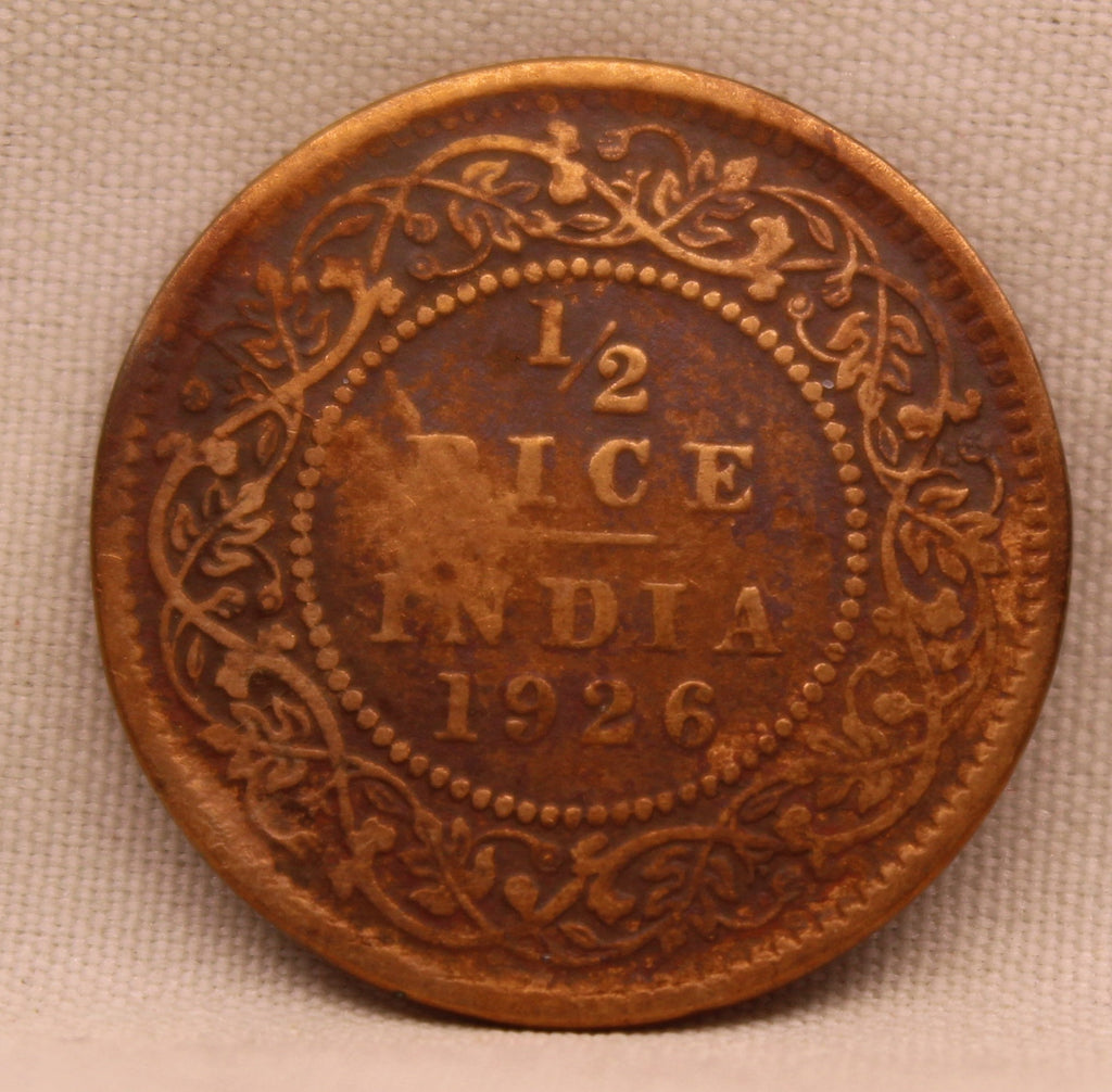 Half Pice 1926 George V Bronze coins
