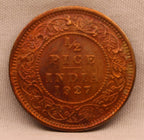 Half Pice 1927 George V Bronze coins