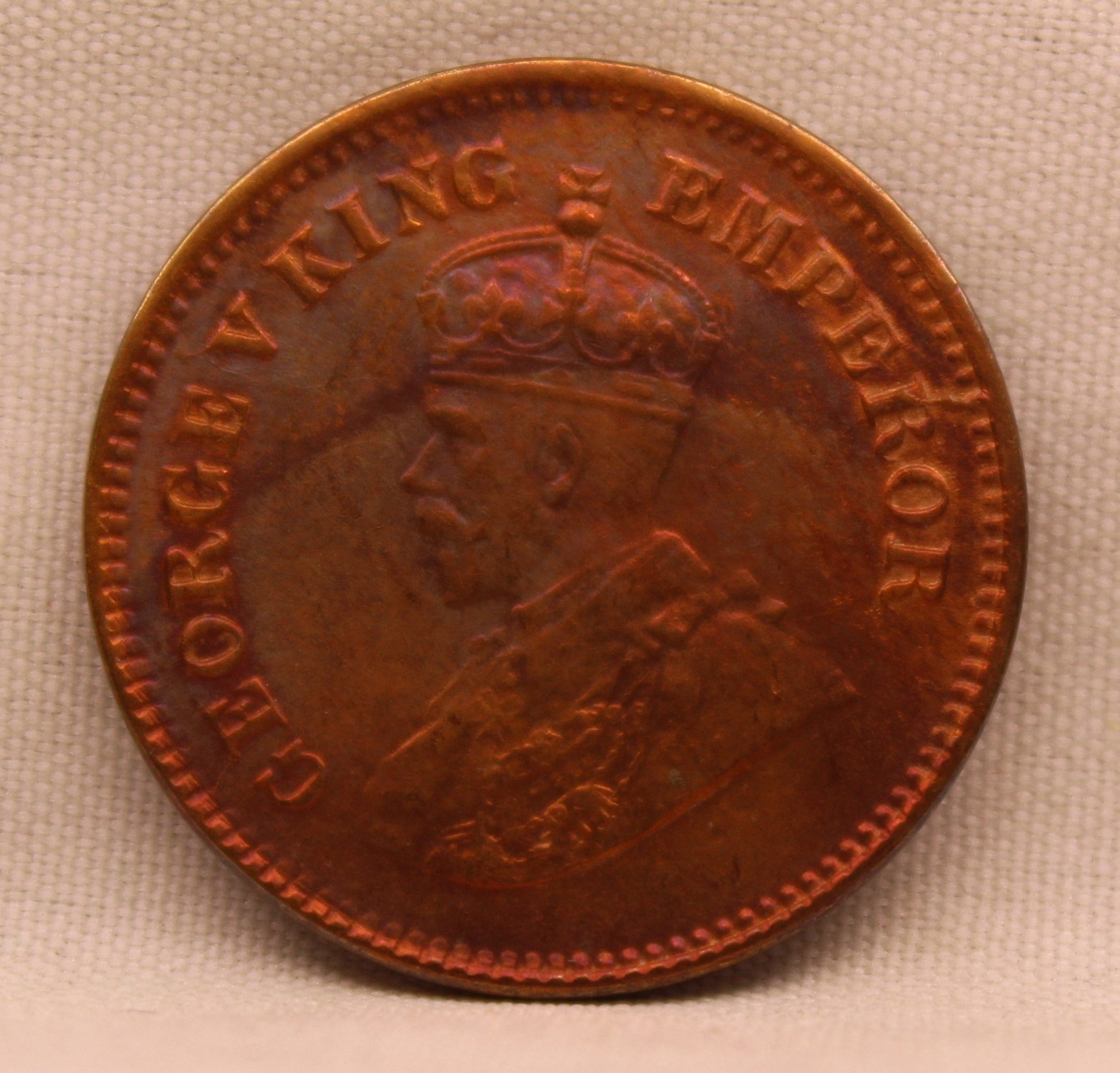 Half Pice 1927 George V Bronze coins