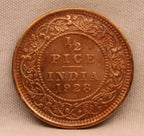 Half Pice 1928 George V Bronze coins