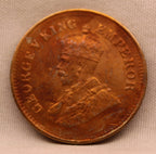 Half Pice 1931 George V Bronze coins