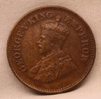 Half Pice 1934 George V Bronze coins