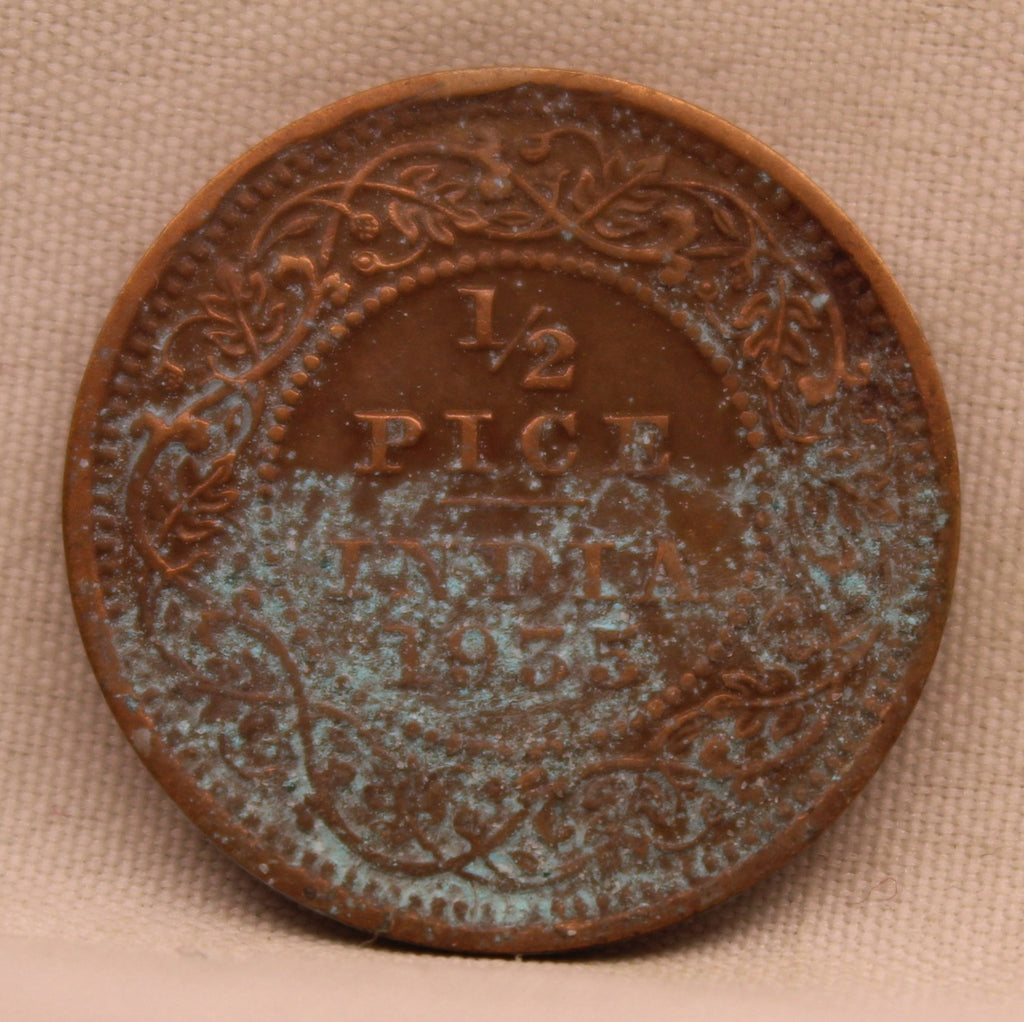 Half Pice 1935 George V Bronze coins