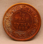 Half Pice 1935 George V Bronze coins