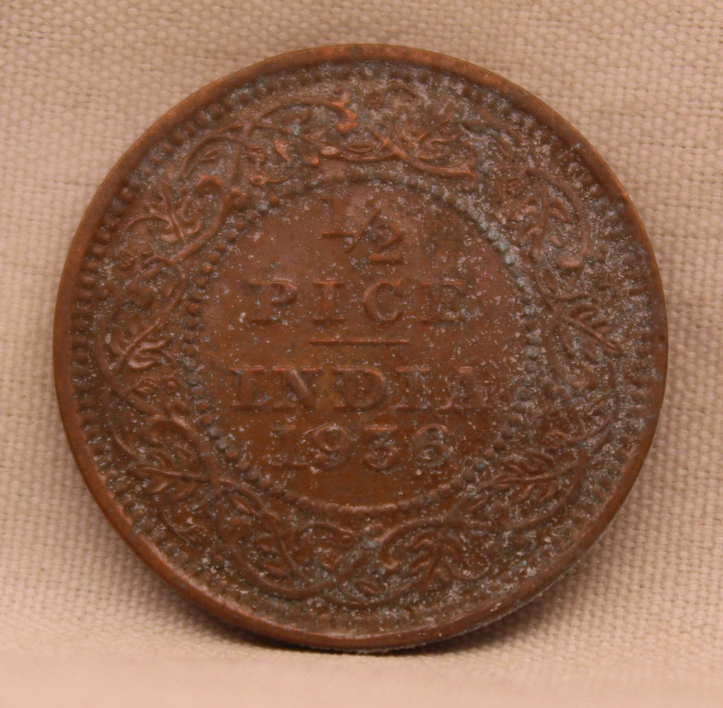 Half Pice 1936 George V Bronze coins