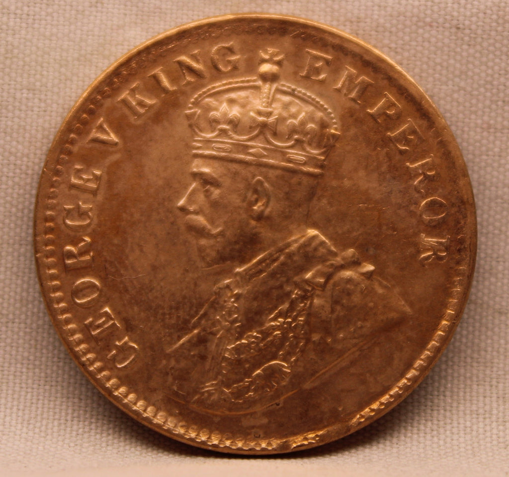 Quarter Anna 1912 George V Copper coins