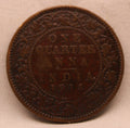 Quarter Anna 1914 George V Copper coins