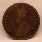 Quarter Anna 1917 George V Copper coins
