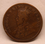 Quarter Anna 1919 George V Copper coins
