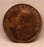 Quarter Anna 1926 George V Copper coins