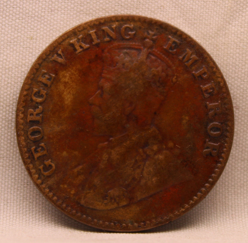 Quarter Anna 1925 George V Copper coins