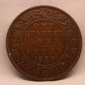 Quarter Anna 1926 George V Copper coins