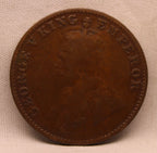 Quarter Anna 1926 George V Copper coins