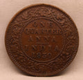 Quarter Anna 1930 George V Copper coins