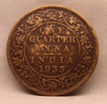 Quarter Anna 1933 George V Copper coins
