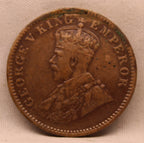 Quarter Anna 1933 George V Copper coins