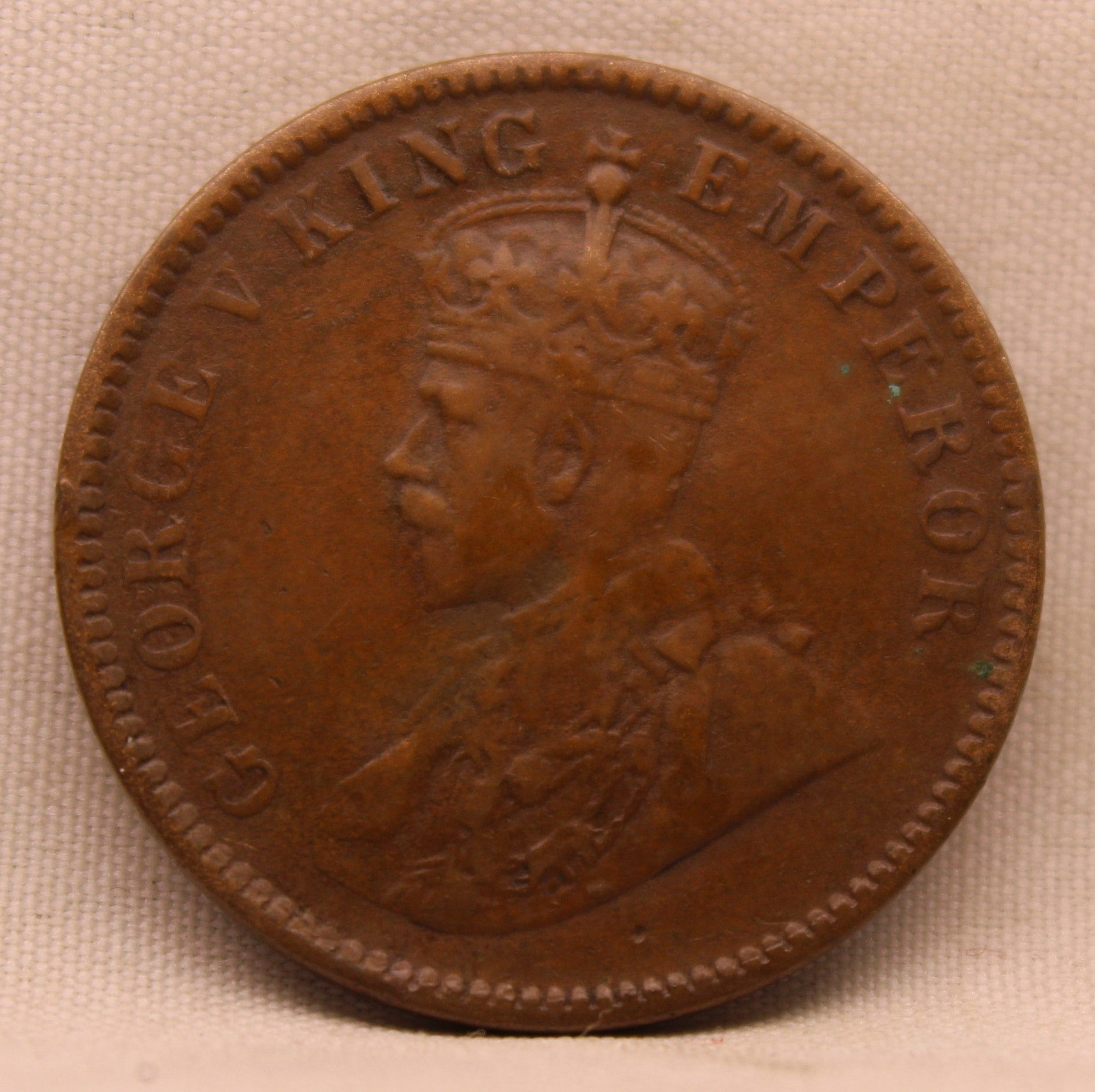 Quarter Anna 1935 George V Copper coins