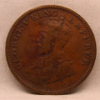 Quarter Anna 1936 George V Copper coins