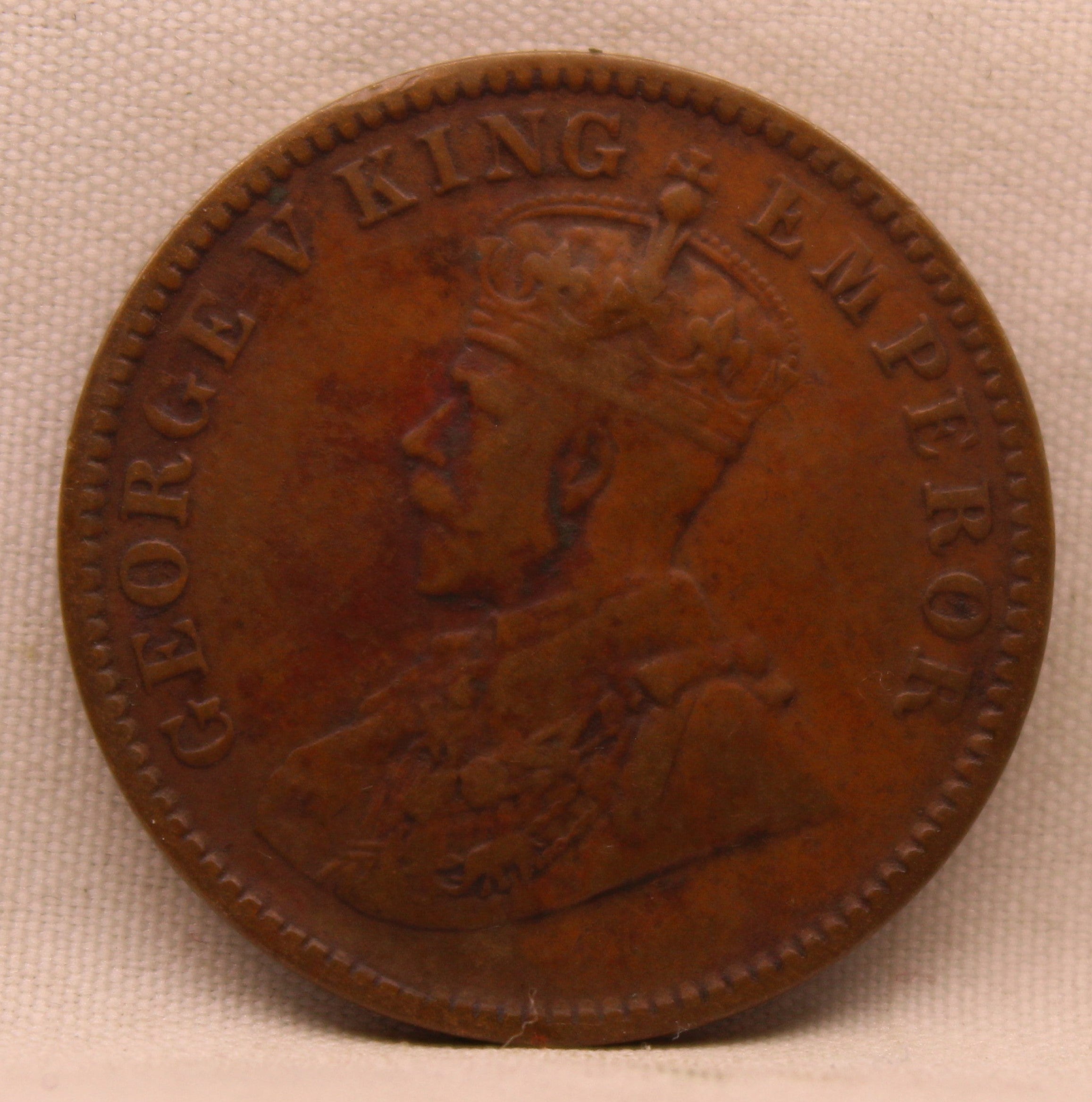 Quarter Anna 1936 George V Copper coins