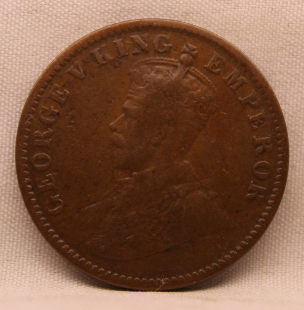Quarter Anna 1919 George V Copper coins