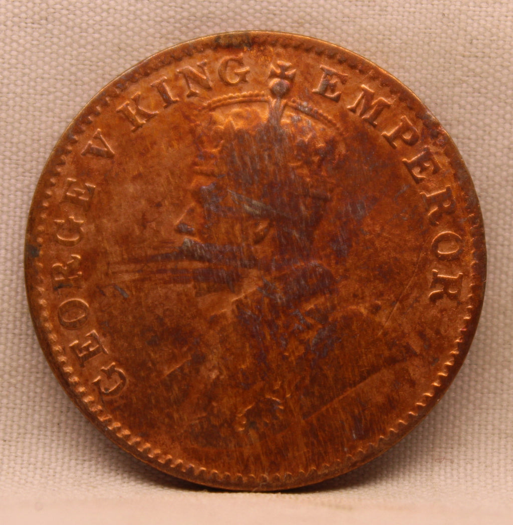 Quarter Anna 1925 George V Copper coins
