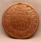 Quarter Anna 1930 George V Copper coins