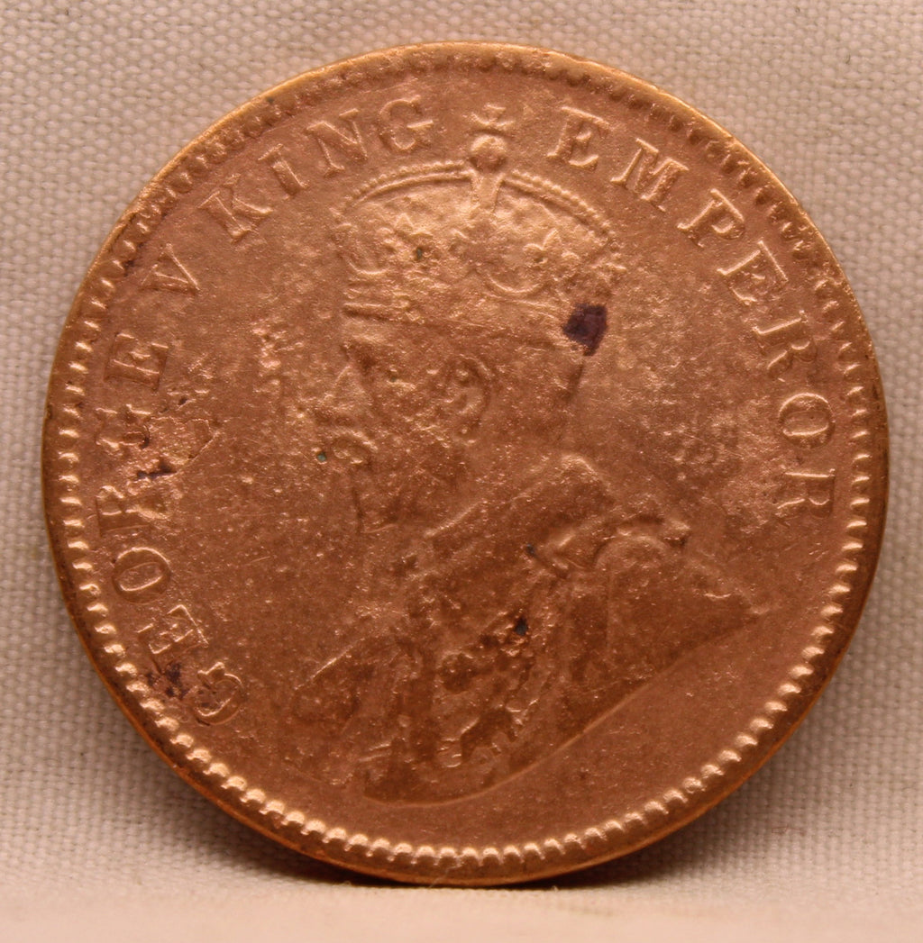 Quarter Anna 1931 George V Copper coins