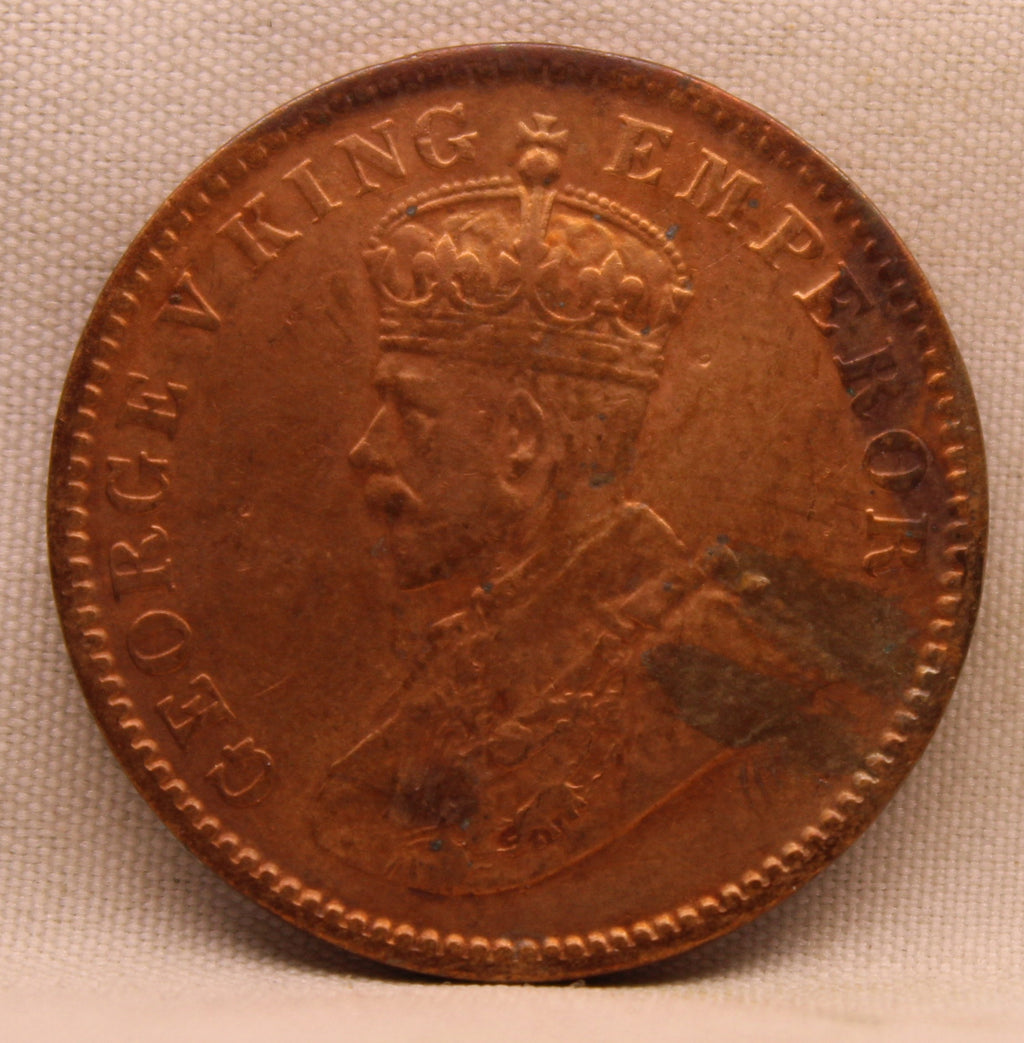 Quarter Anna 1933 George V Copper coins