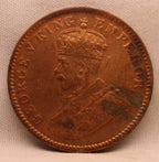 Quarter Anna 1933 George V Copper coins