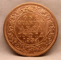 Quarter Anna 1934 George V Copper coins
