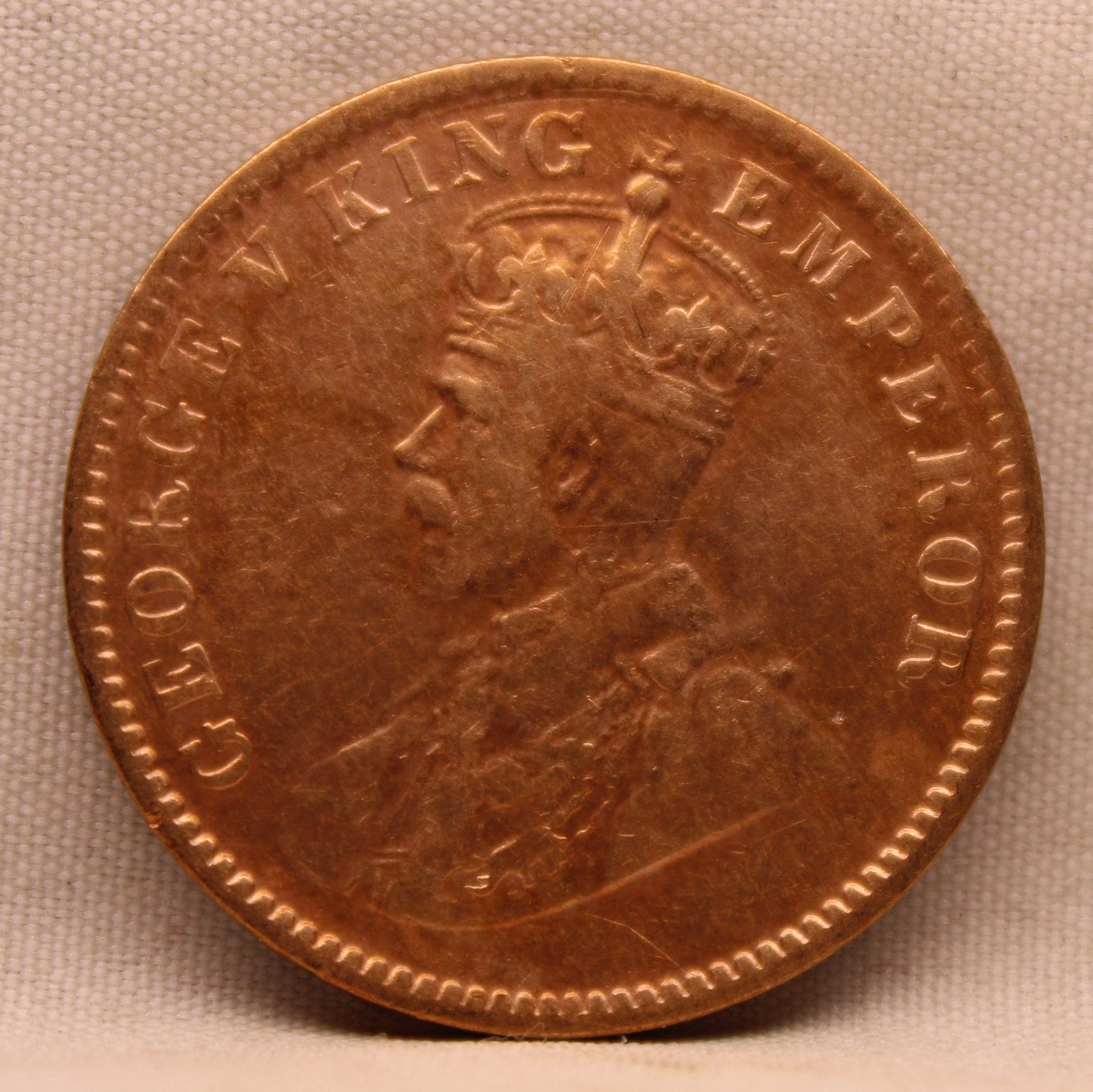 Quarter Anna 1934 George V Copper coins