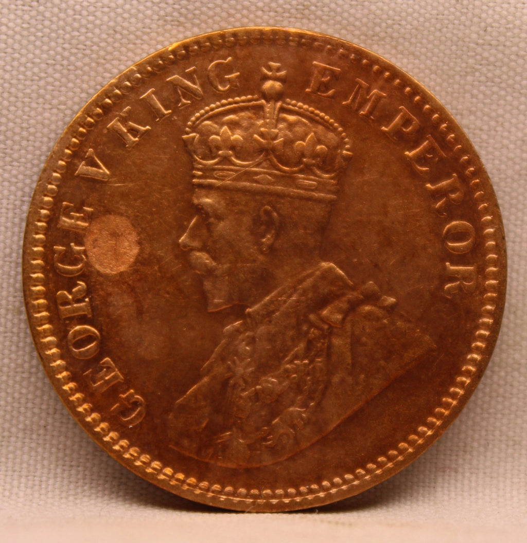 Quarter Anna 1935 George V Copper coins