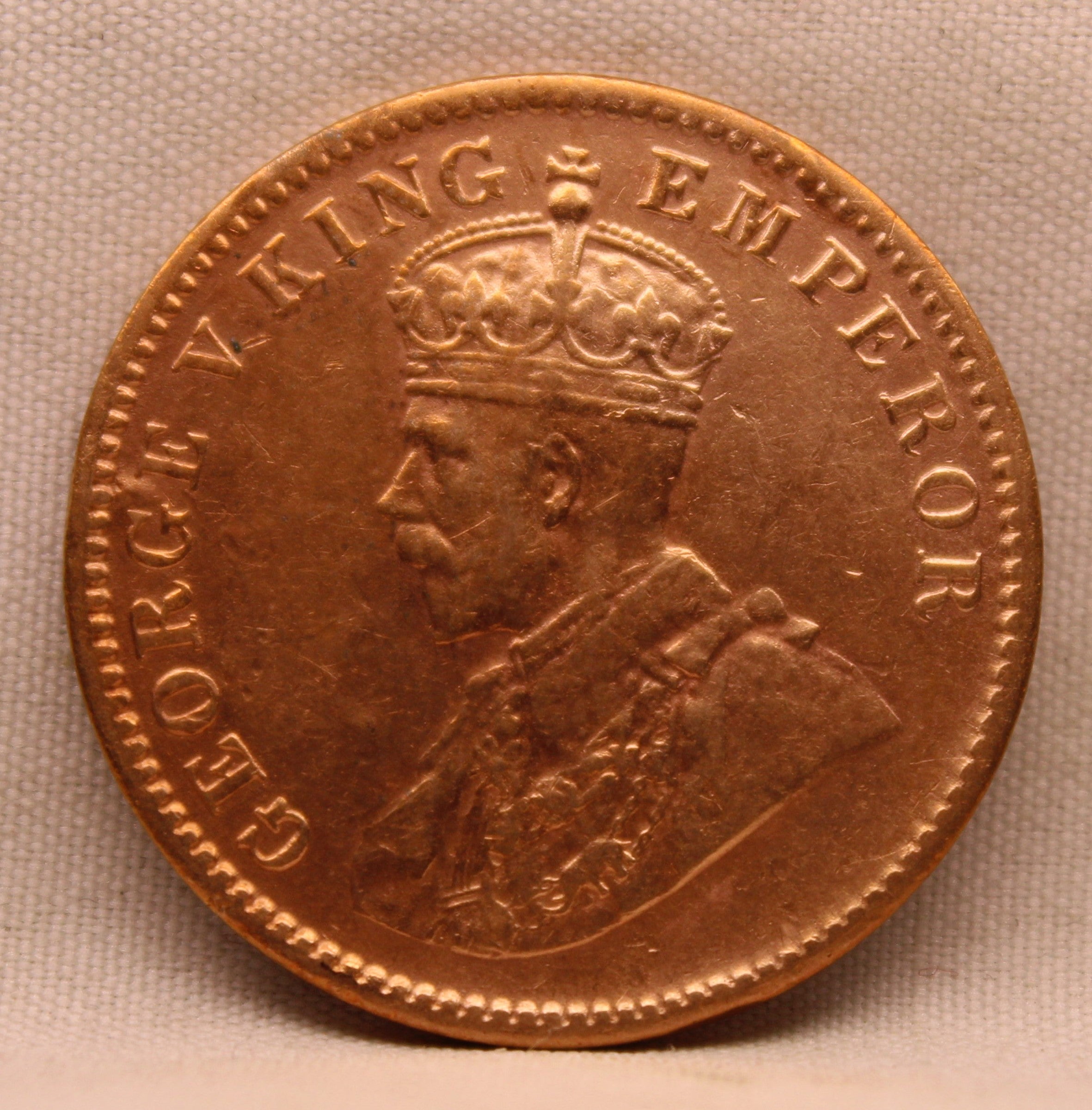 Quarter Anna 1936 George V Copper coins
